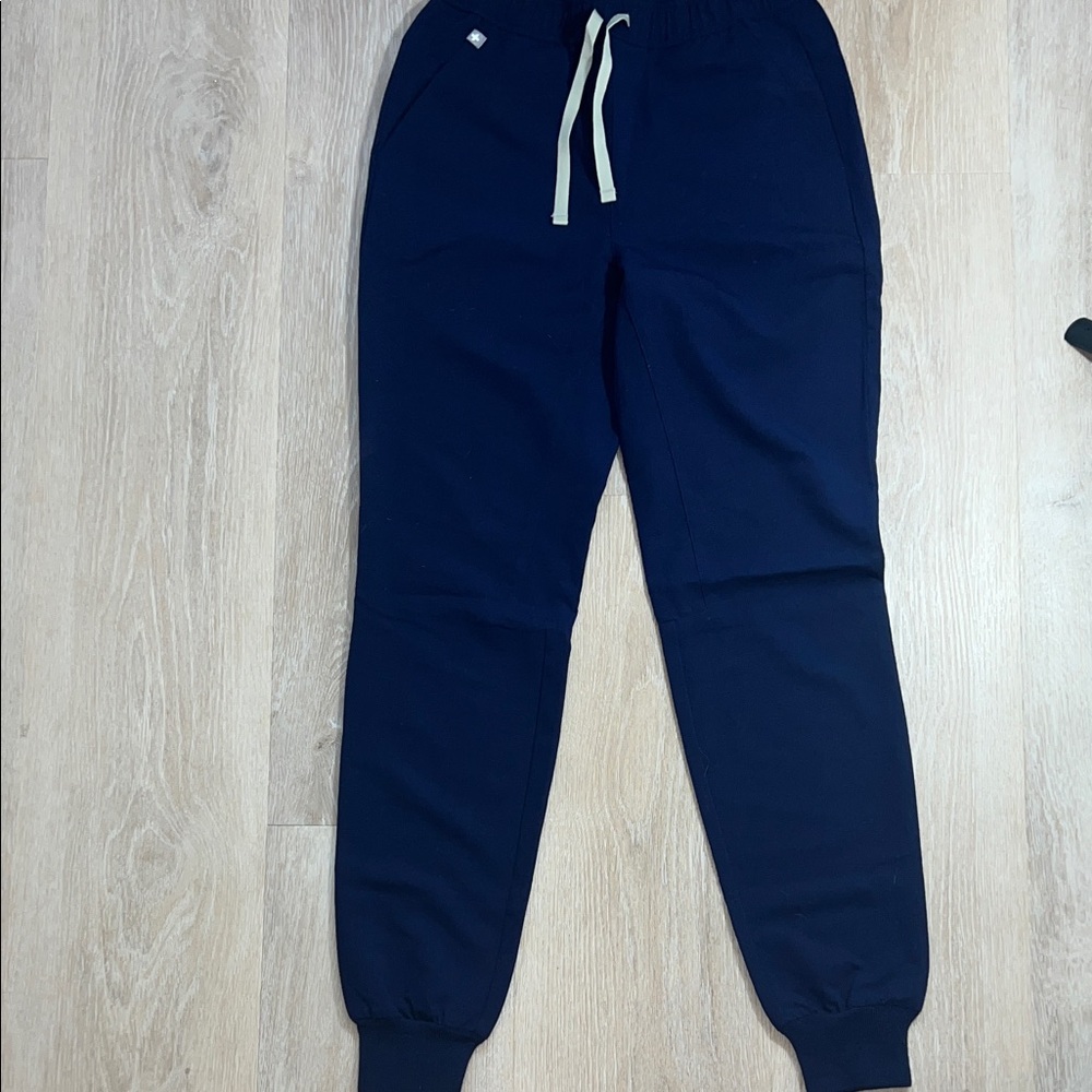 Figss Navy Drawstring Jogger Pants
